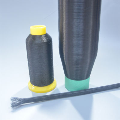 OEM 0,25 mm Filament de polyester noir à manches tressées en PET