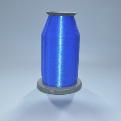 120D 0,12 mm fils de polyamide couleur bleue fil de broderie invisible