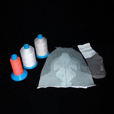 Vêtements de sécurité Tissus en fil réfléchissant revêtement en perles de verre