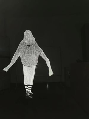 Vêtements de sécurité à tricot réfléchissant Fil de polyester à fil réfléchissant Pour tricot