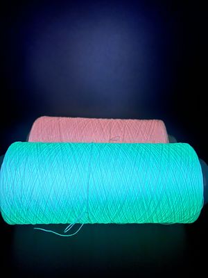 450D Diy Glow Yarn Naturel Blanc Fluorescent Tricoté écologique