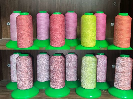 150D fils réfléchissants réfléchissants fil de couture réfléchissant fil de couture réfléchissant fil de broderie