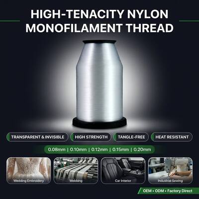 0.15MM 0.18MM 0.20MM 100G 200G 400G 1000G Fil Nylon Polyamide MONO Vente Directe Usine